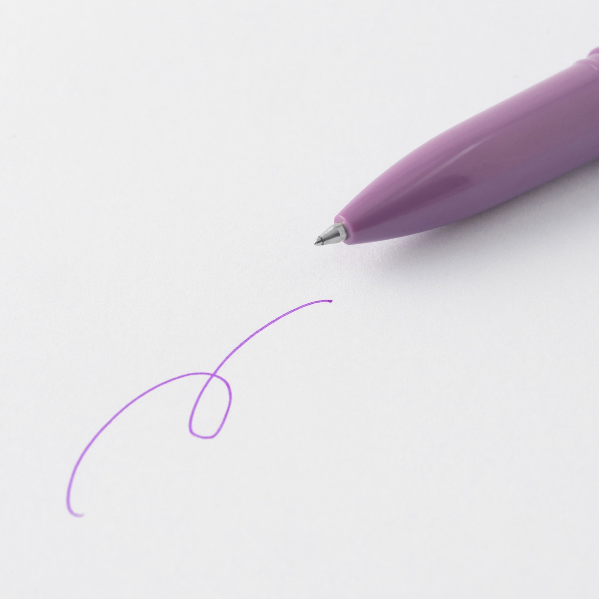 Compact Gel Ink Ballpoint Pen Cap Type 0.5 mm - Purple