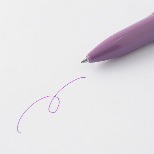 Compact Gel Ink Ballpoint Pen Cap Type 0.5 mm - Purple