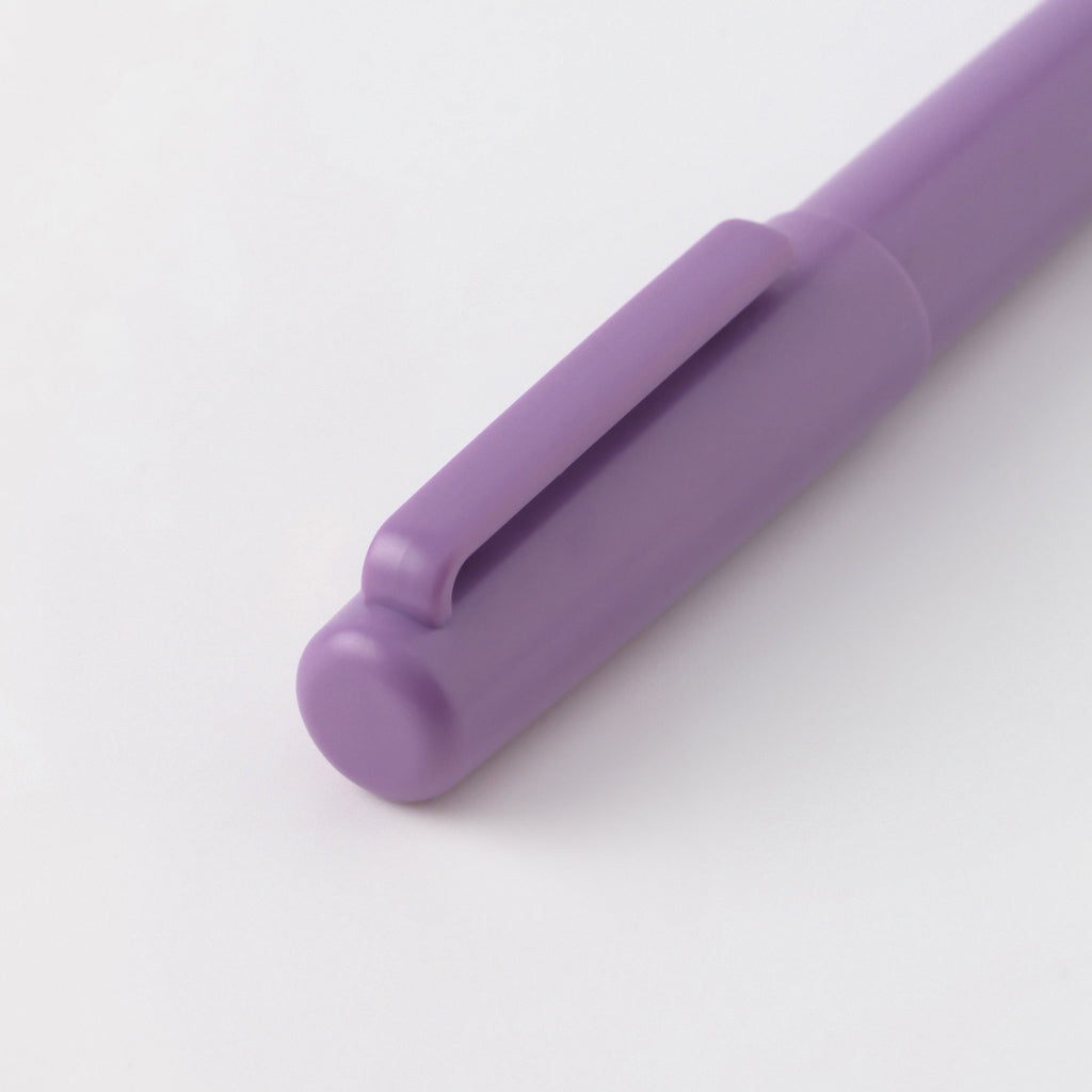 Compact Gel Ink Ballpoint Pen Cap Type 0.5 mm - Purple
