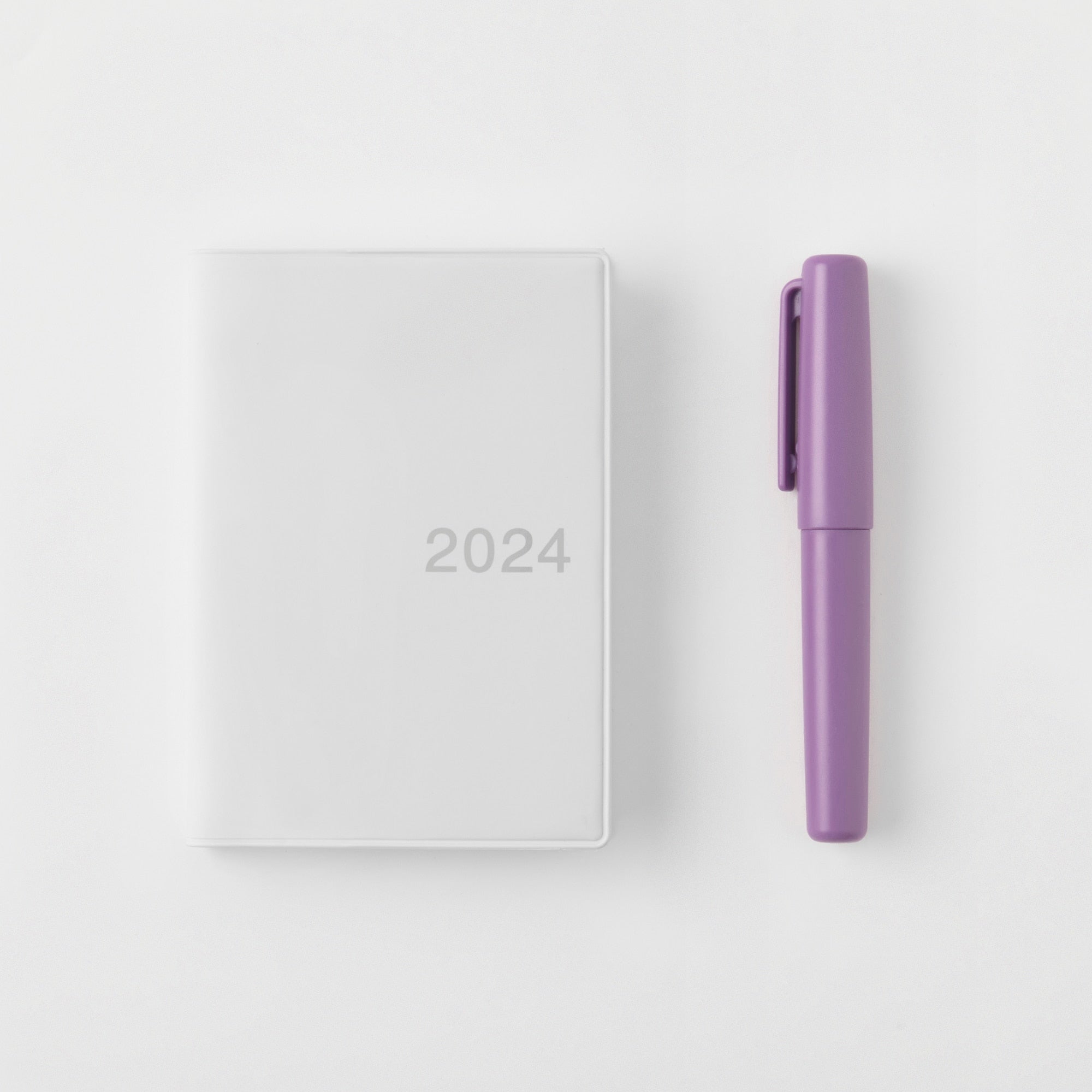 Compact Gel Ink Ballpoint Pen Cap Type 0.5 mm - Purple