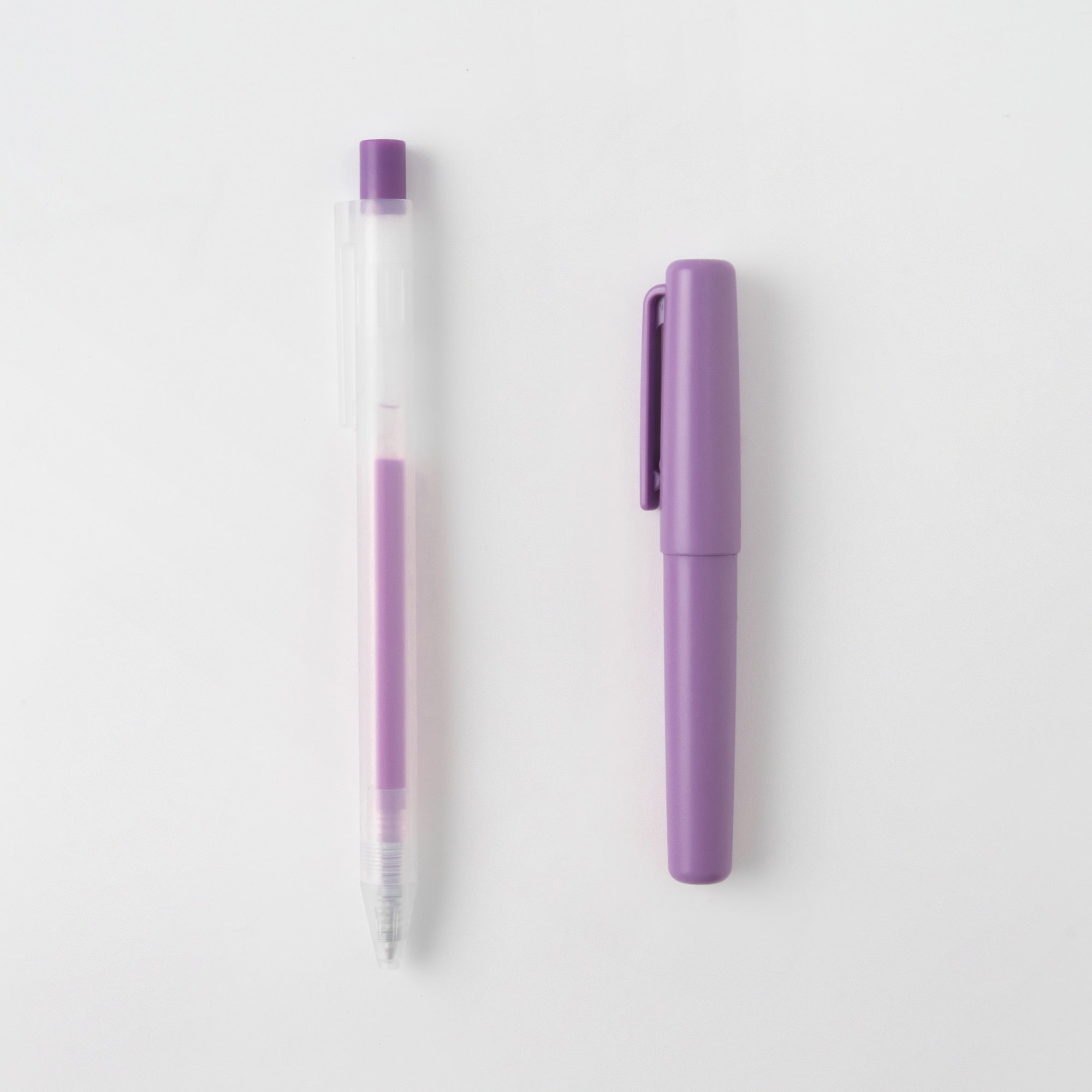 Compact Gel Ink Ballpoint Pen Cap Type 0.5 mm - Purple
