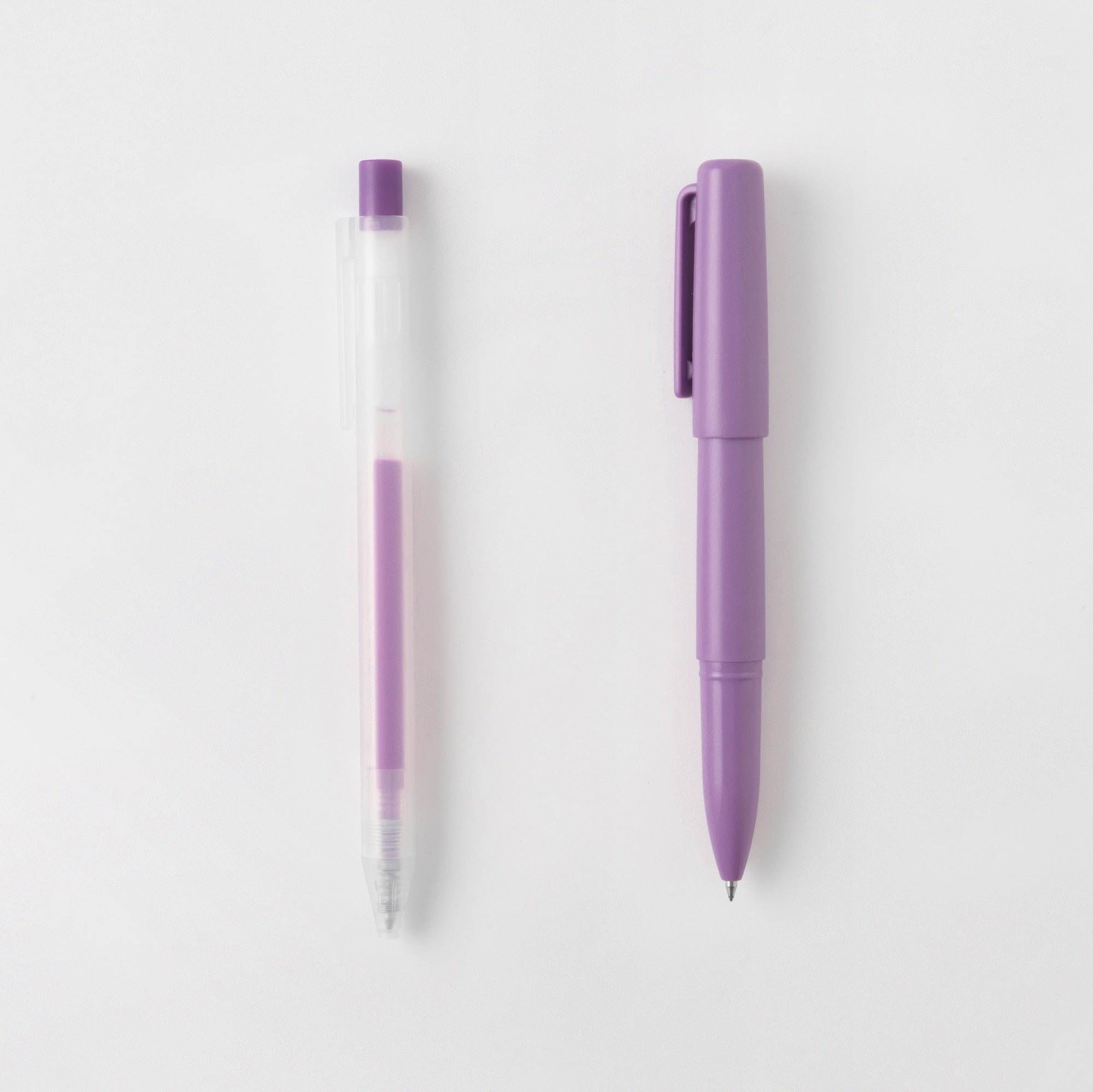 Compact Gel Ink Ballpoint Pen Cap Type 0.5 mm - Purple