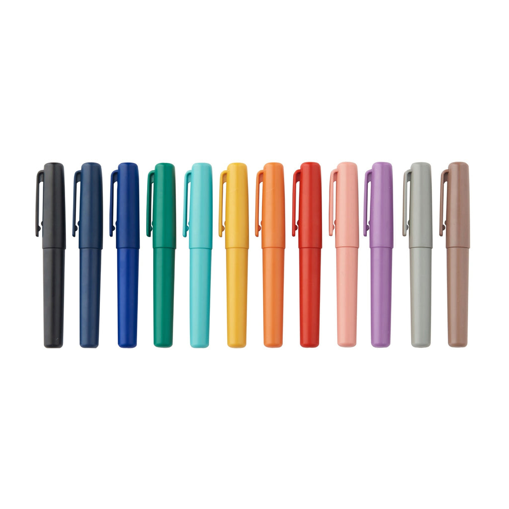 Compact Gel Ink Ballpoint Pen Cap Type 0.5 mm - Purple