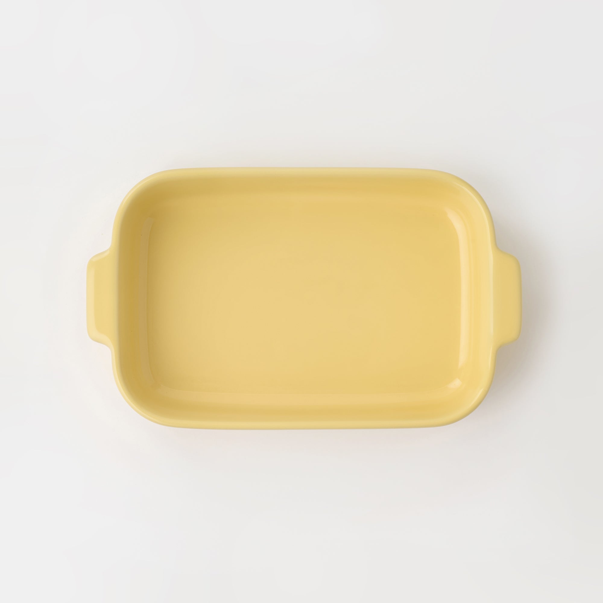 Stoneware Baking Dish Oven Tray - Light Yellow