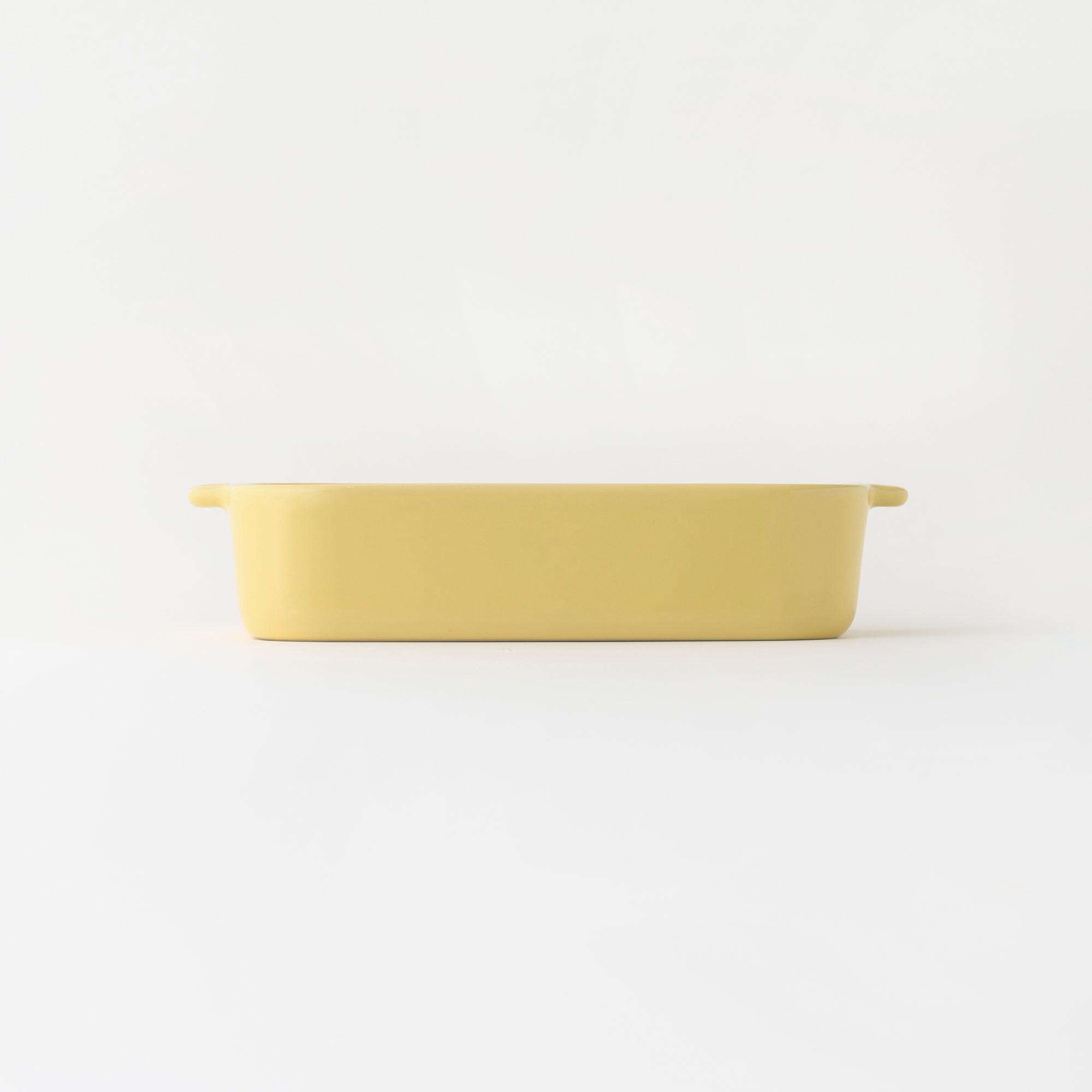 Stoneware Baking Dish Oven Tray - Light Yellow