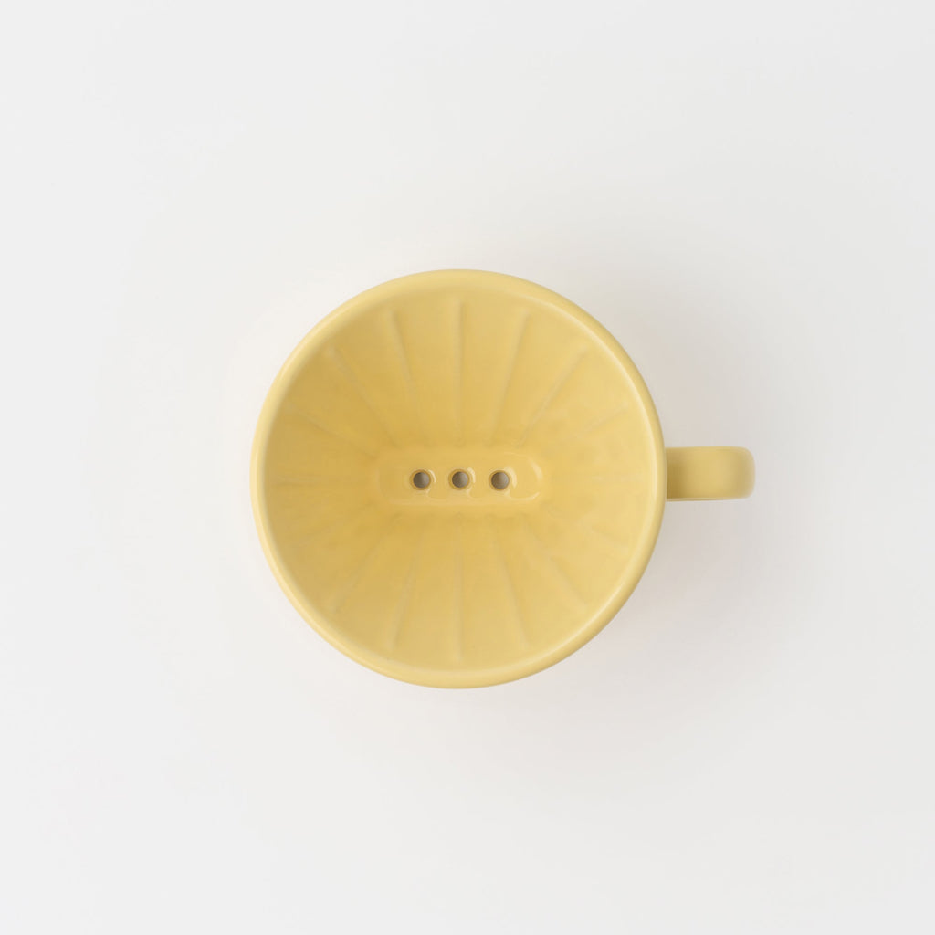 Stoneware Coffee Dripper - Light Yellow
