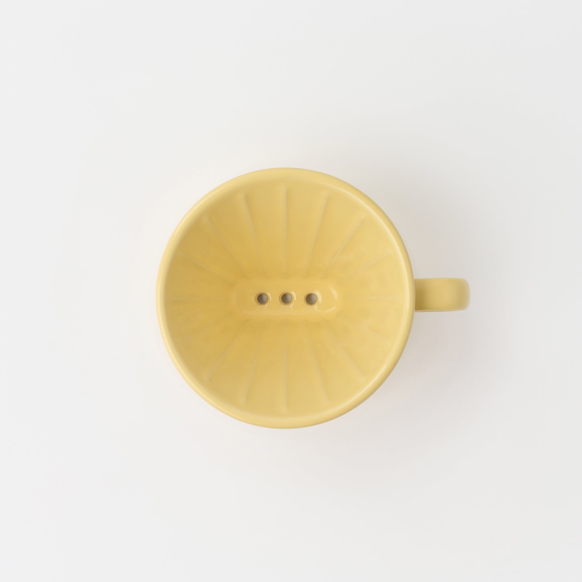 Stoneware Coffee Dripper - Light Yellow