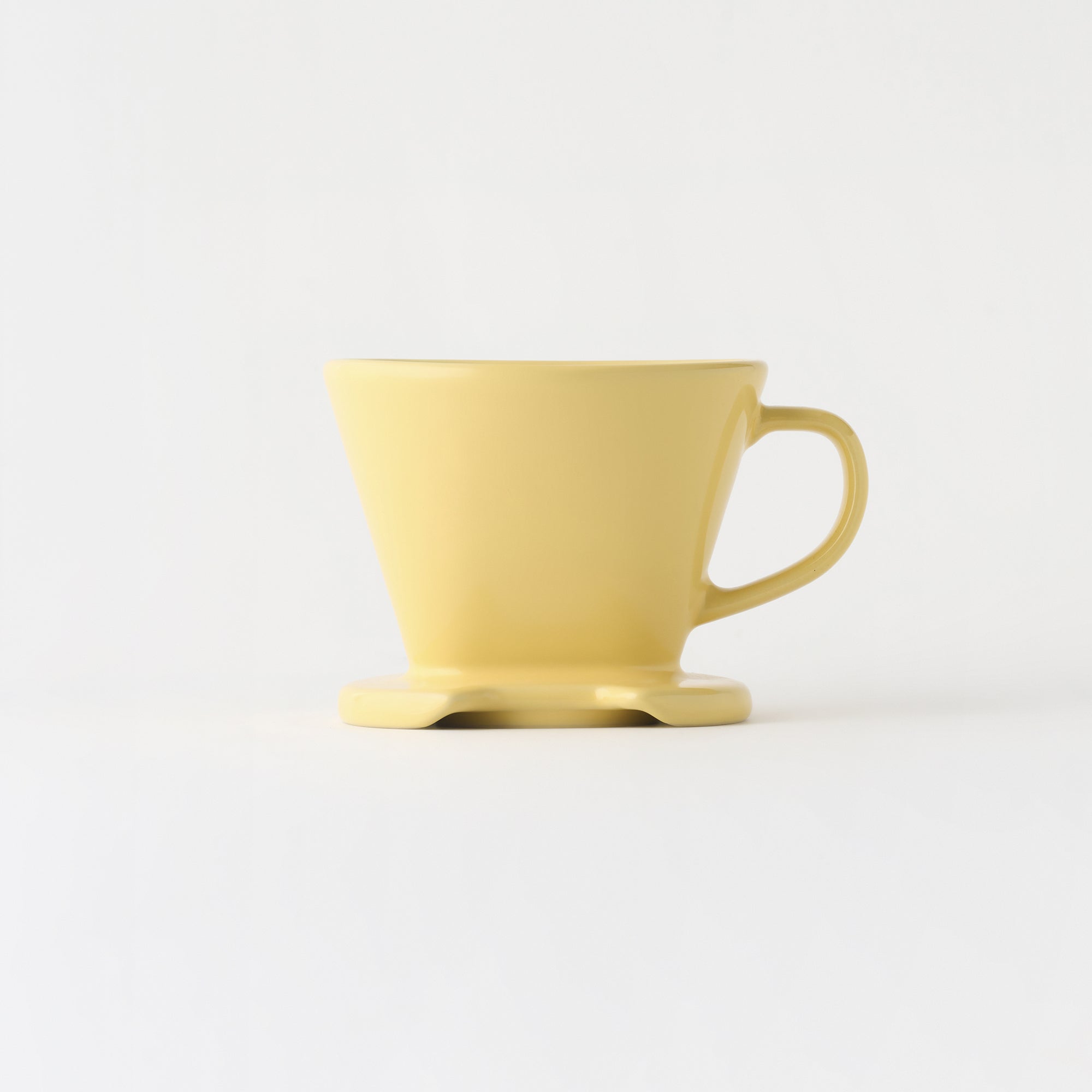 Stoneware Coffee Dripper - Light Yellow