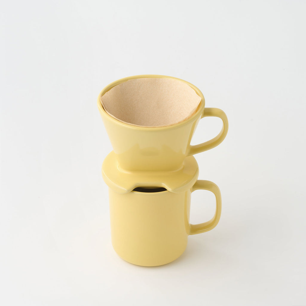 Stoneware Coffee Dripper - Light Yellow