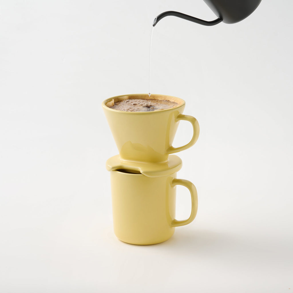 Stoneware Coffee Dripper - Light Yellow