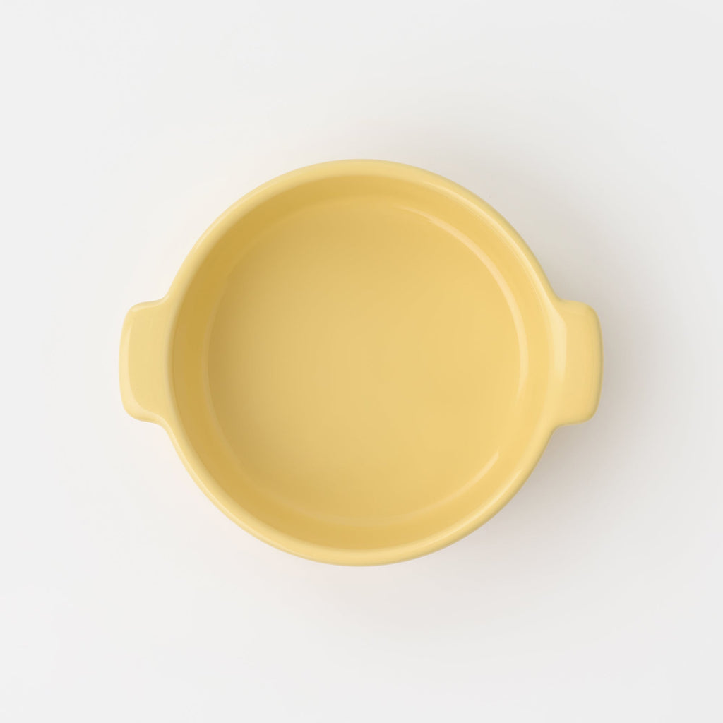 Stoneware Mini Cocotte Bowl Dia. 6.2 - Light Yellow