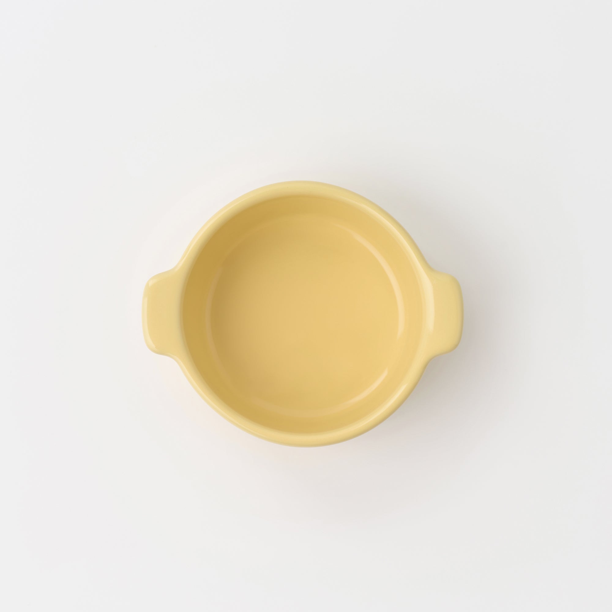 Stoneware Mini Cocotte Bowl Dia. 4.5 - Light Yellow