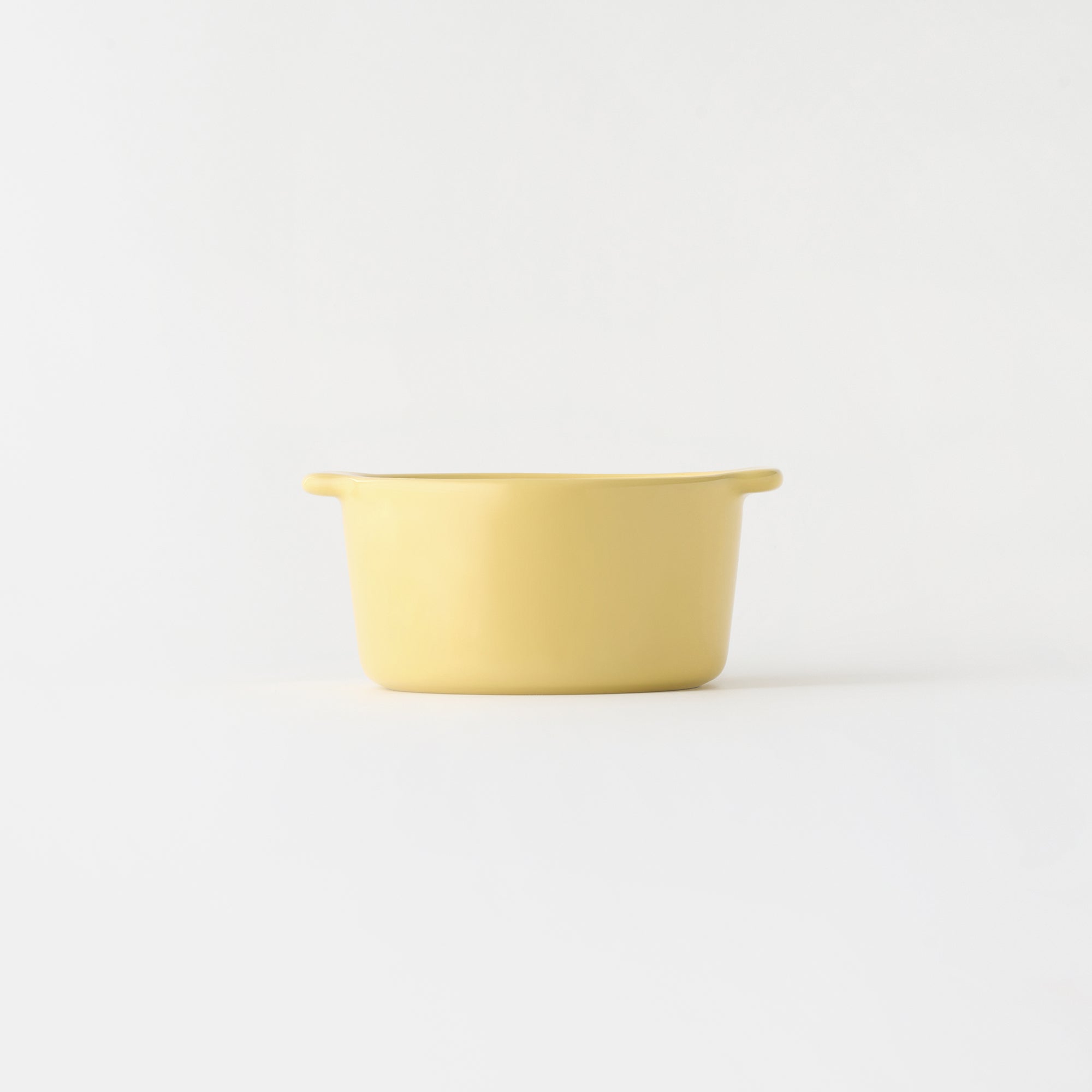 Stoneware Mini Cocotte Bowl Dia. 4.5 - Light Yellow