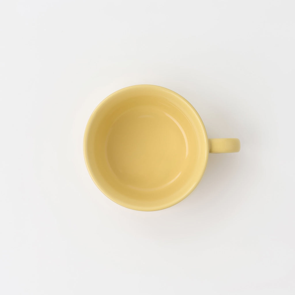 Stoneware Cereal Mug Cup - Light Yellow