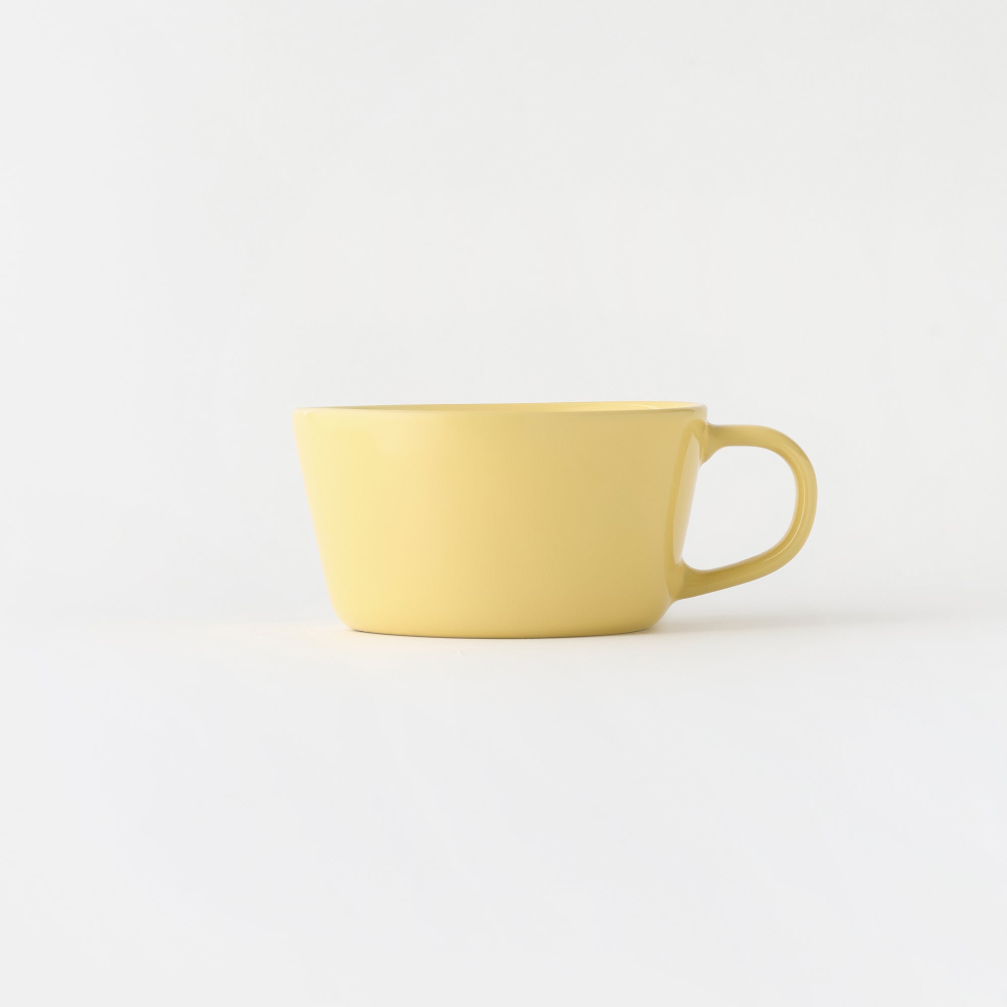Stoneware Cereal Mug Cup - Light Yellow