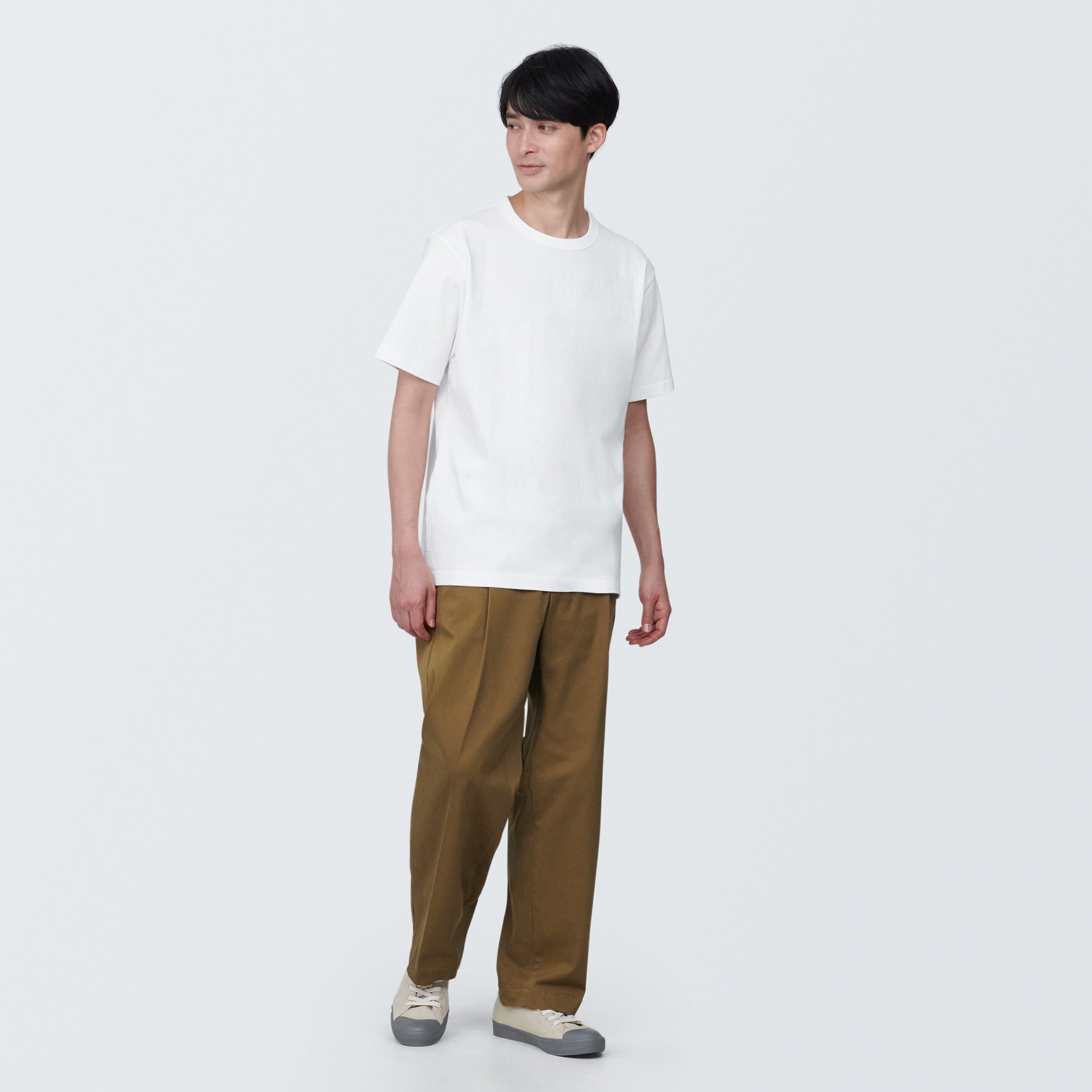 Men's Washed Heavy Weight Crew Neck Short Sleeve T-Shirt