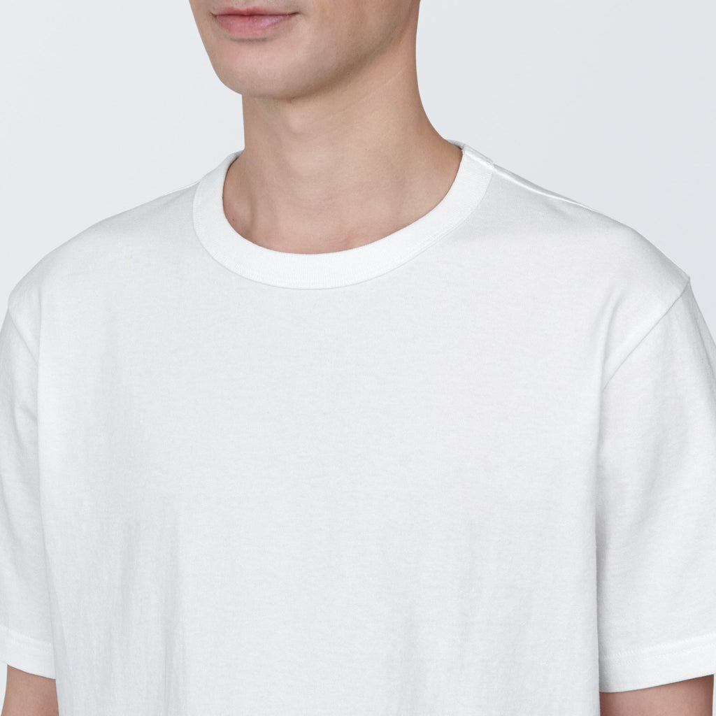 Men's Washed Heavy Weight Crew Neck Short Sleeve T-Shirt