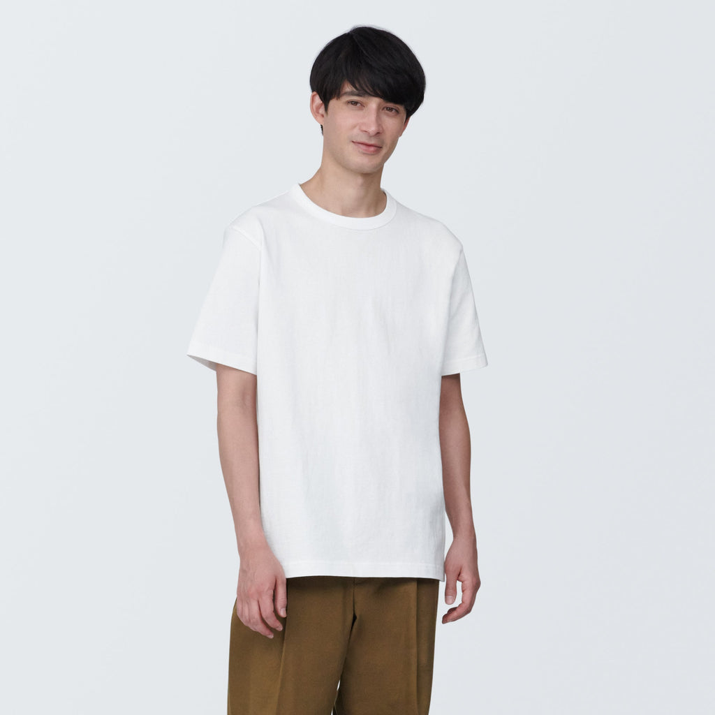 Men's Washed Heavy Weight Crew Neck Short Sleeve T-Shirt