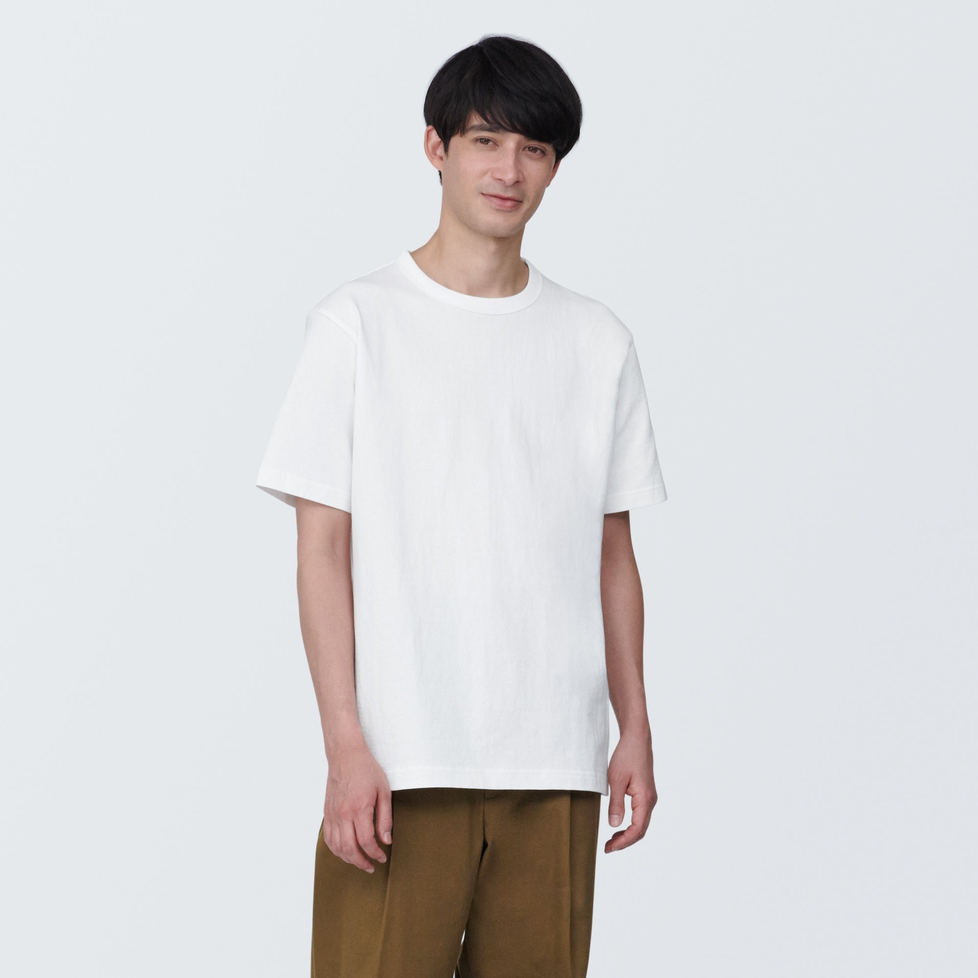 Men's Washed Heavy Weight Crew Neck Short Sleeve T-Shirt