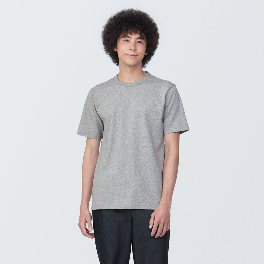 Men's Washed Heavy Weight Crew Neck Short Sleeve T-Shirt