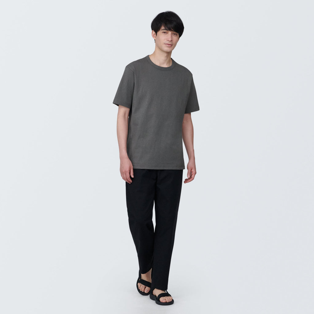 Men's Washed Heavy Weight Crew Neck Short Sleeve T-Shirt