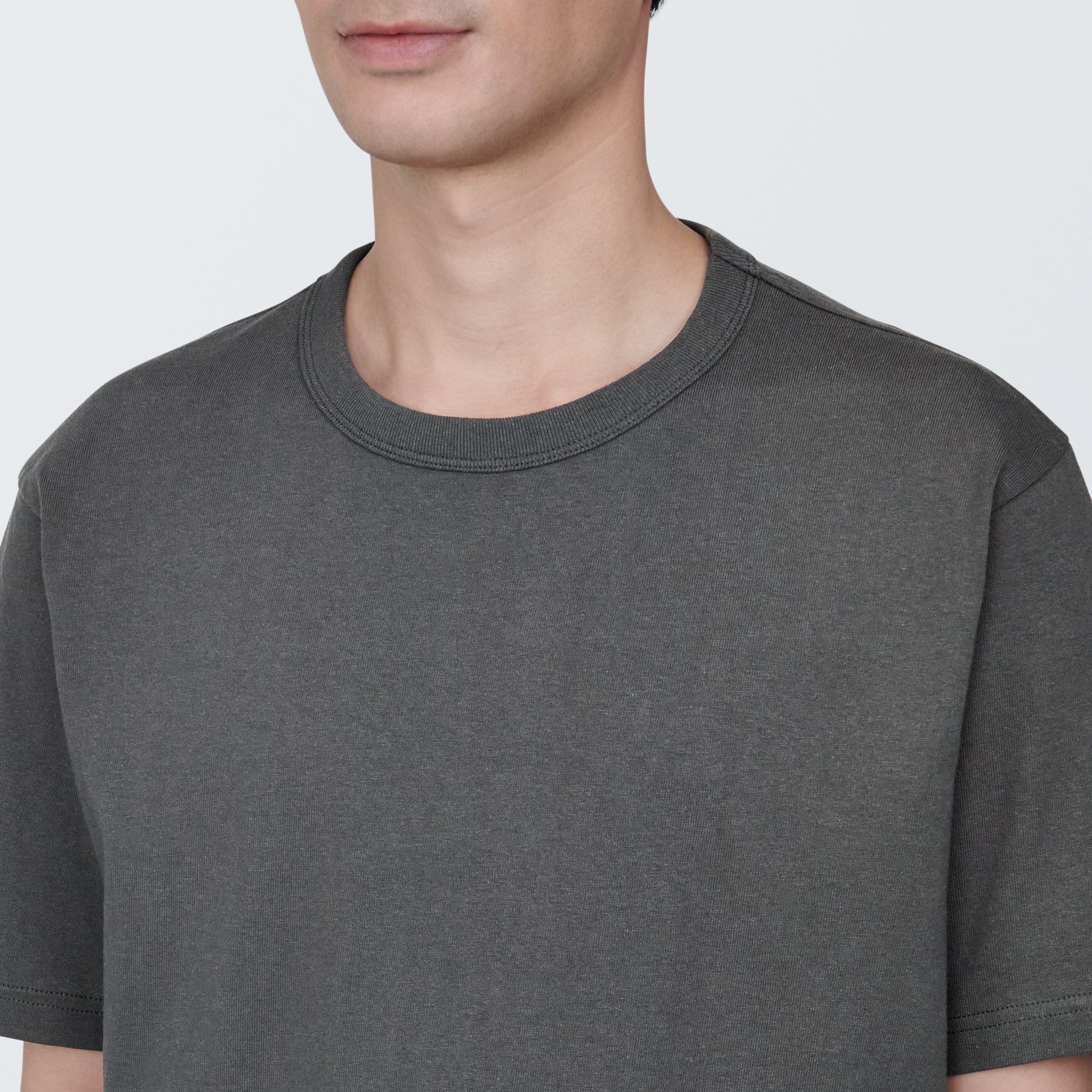 Men's Washed Heavy Weight Crew Neck Short Sleeve T-Shirt