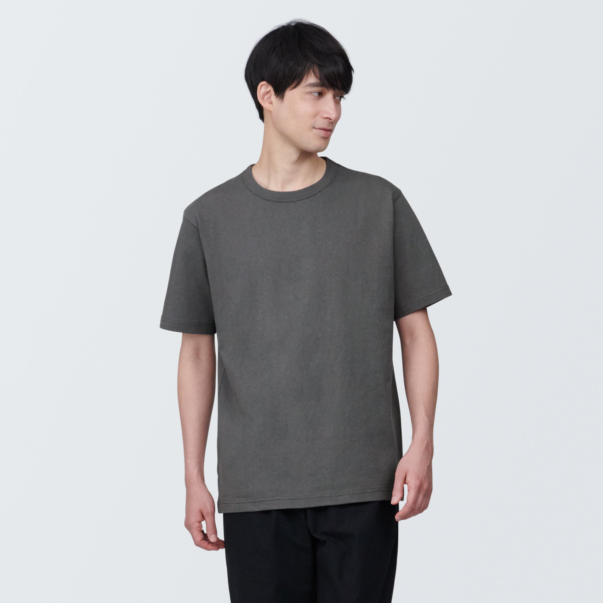 Men's Washed Heavy Weight Crew Neck Short Sleeve T-Shirt