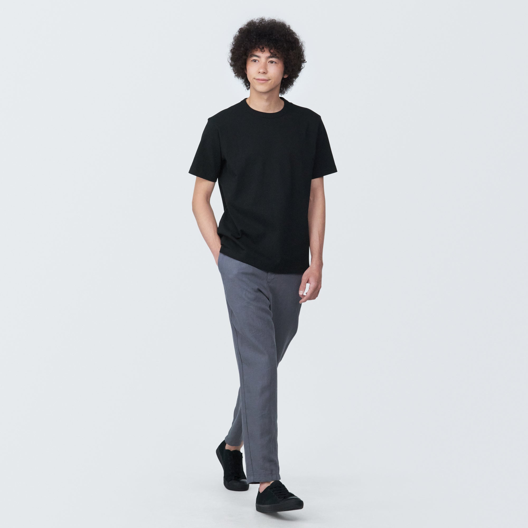 Men's Washed Heavy Weight Crew Neck Short Sleeve T-Shirt