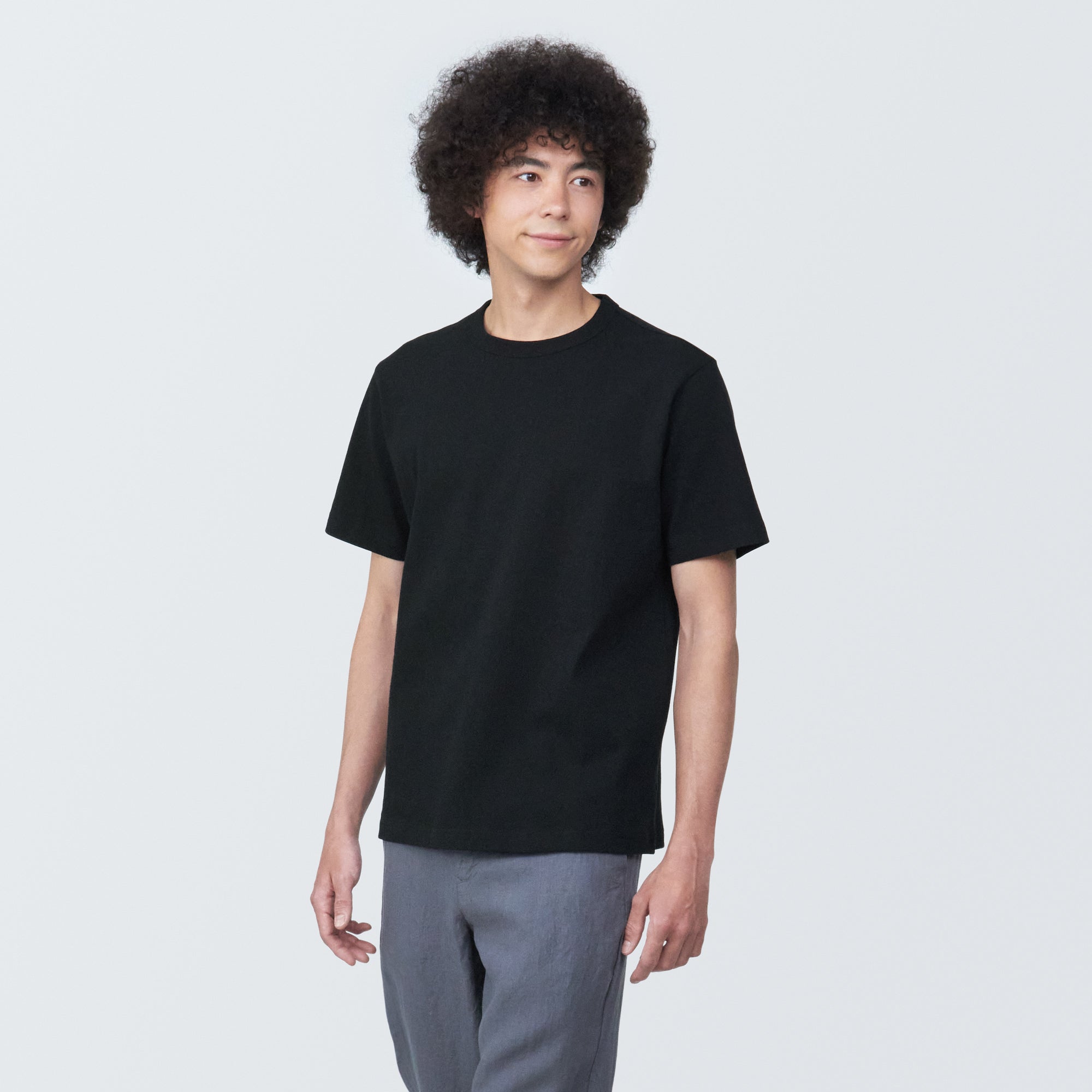 Men's Washed Heavy Weight Crew Neck Short Sleeve T-Shirt