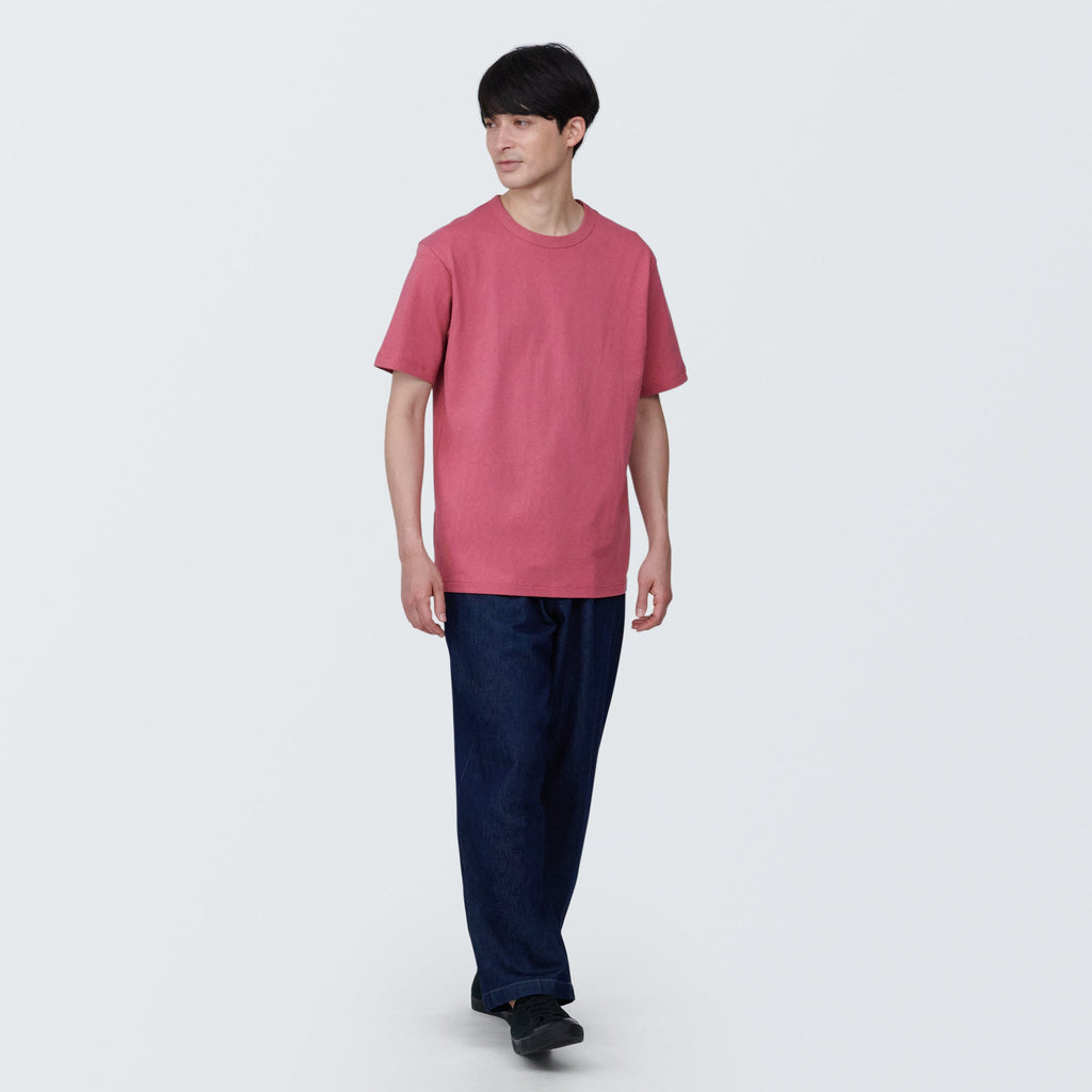Men's Washed Heavy Weight Crew Neck Short Sleeve T-Shirt