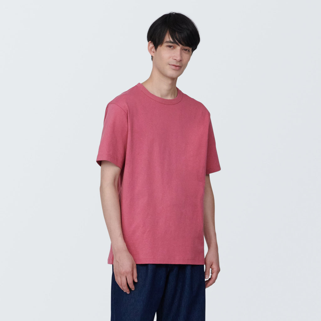Men's Washed Heavy Weight Crew Neck Short Sleeve T-Shirt