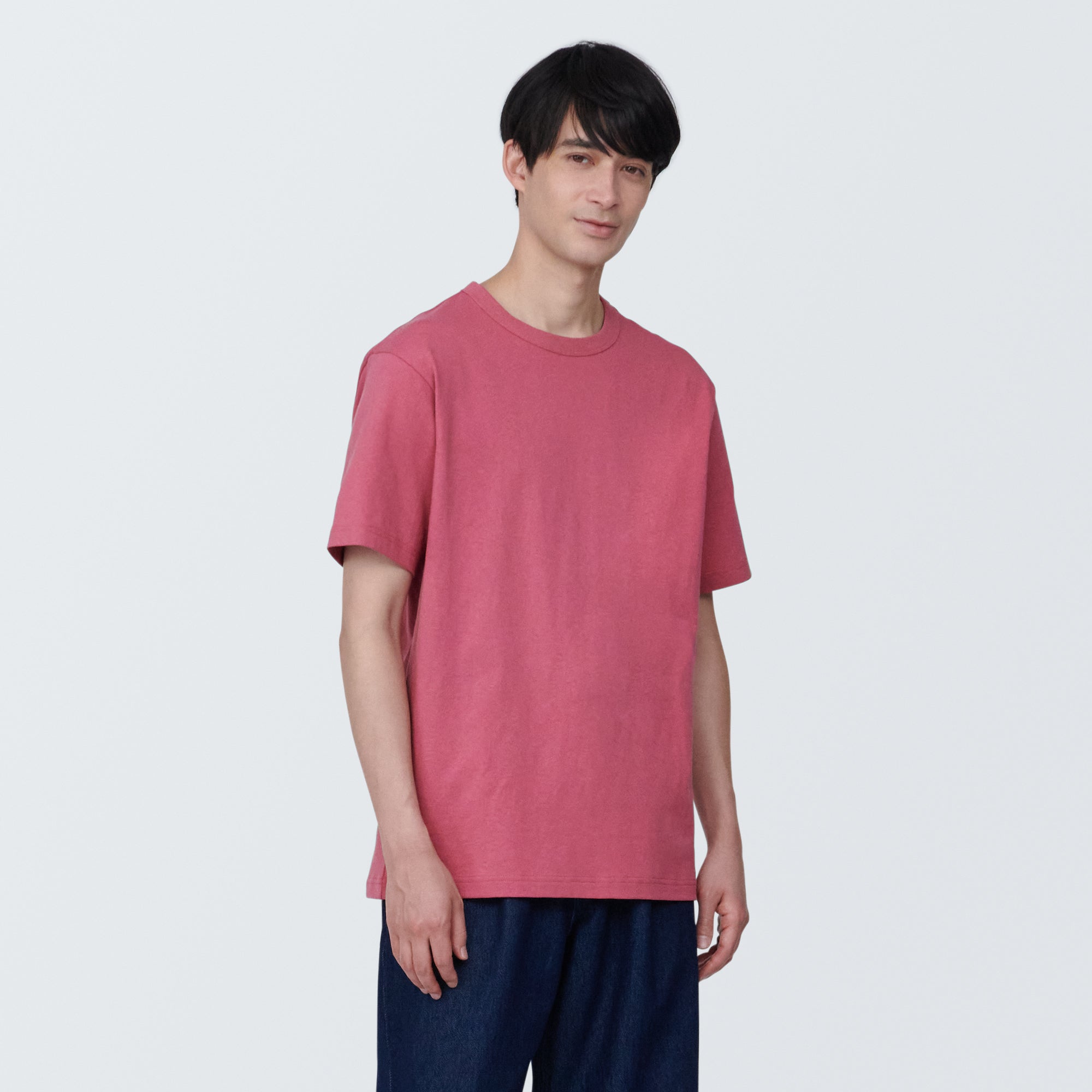 Men's Washed Heavy Weight Crew Neck Short Sleeve T-Shirt