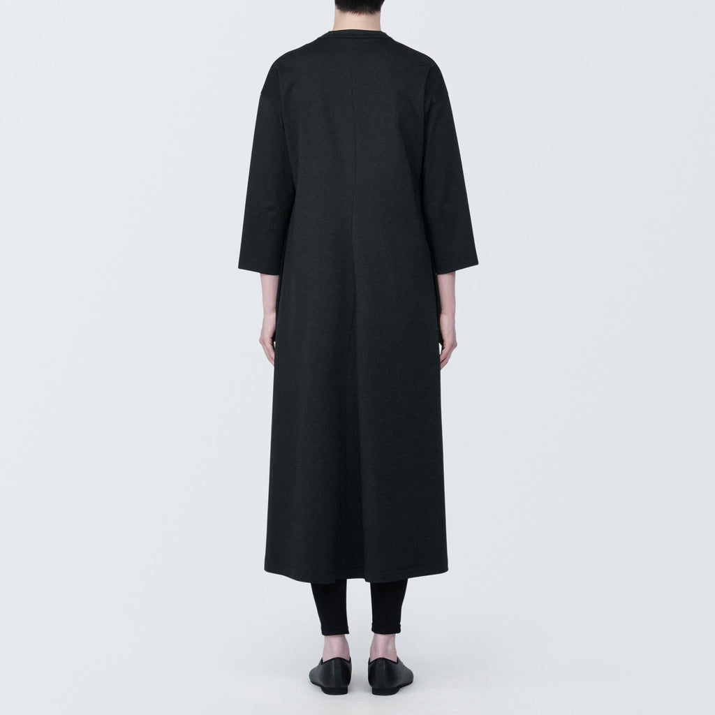 Women's Double Knitted V-Neck Dress