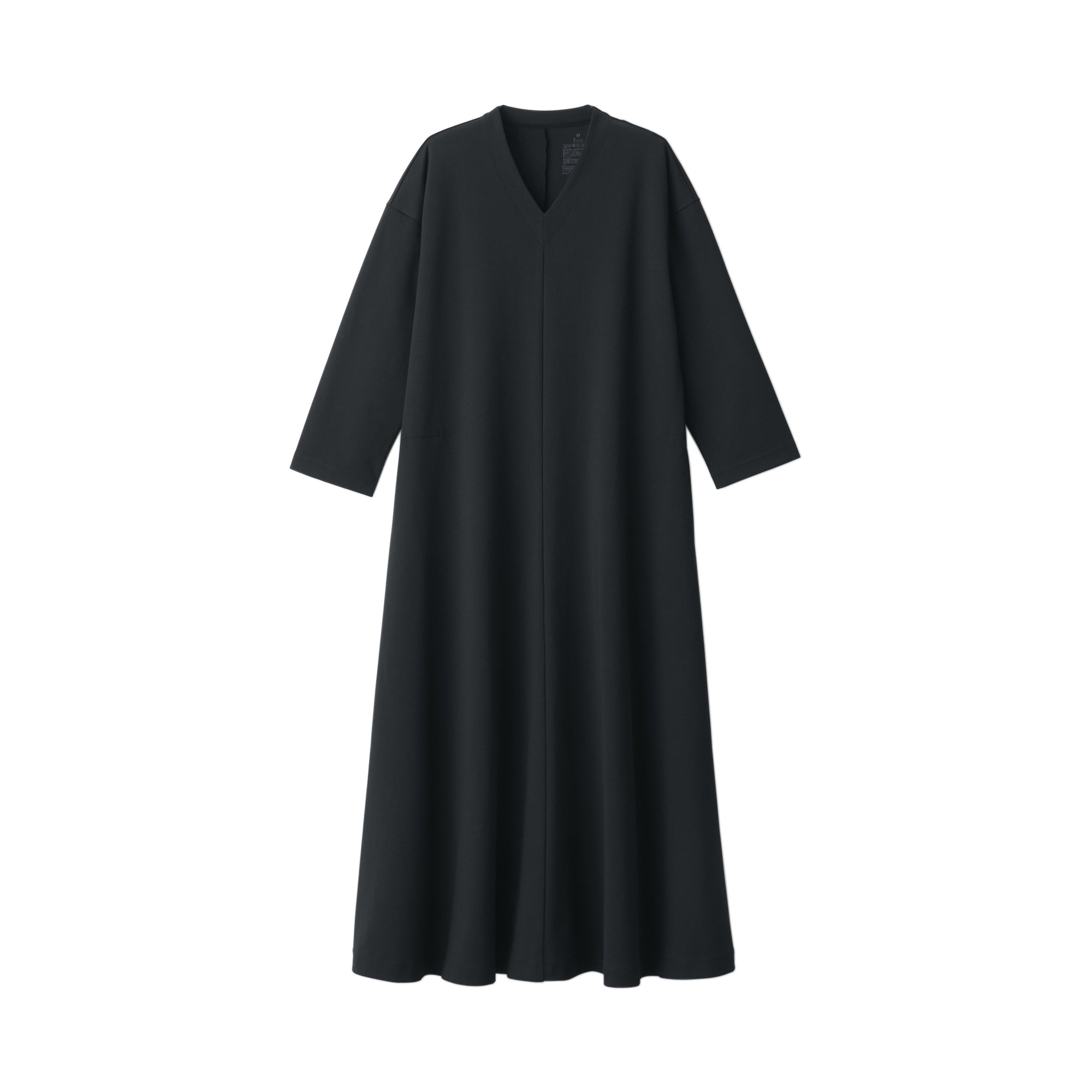 Women's Double Knitted V-Neck Dress