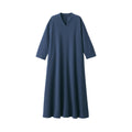 Women's Double Knitted V-Neck Dress