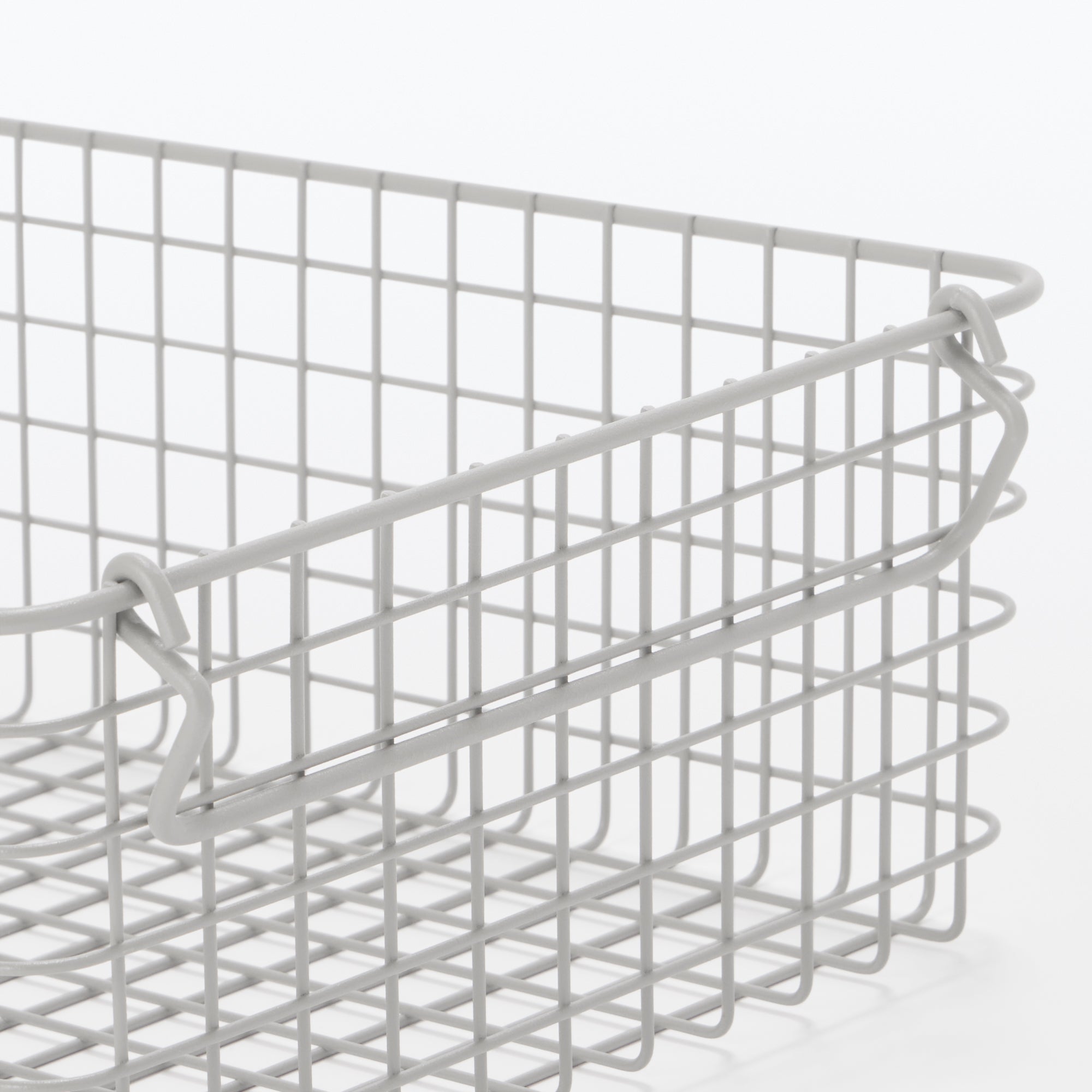 Steel Pipe Storage Rack Basket Set - Warm Gray