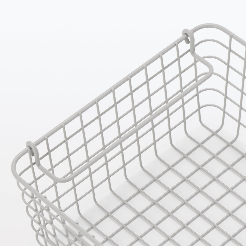 Steel Pipe Storage Rack Basket Set - Warm Gray