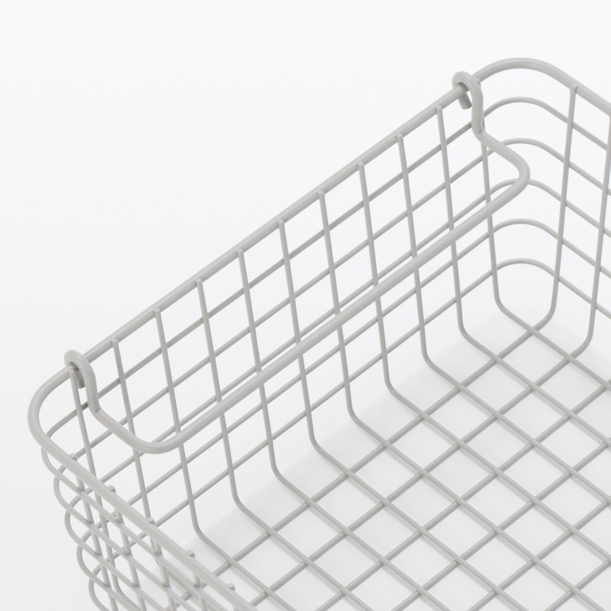 Steel Pipe Storage Rack Basket Set - Warm Gray