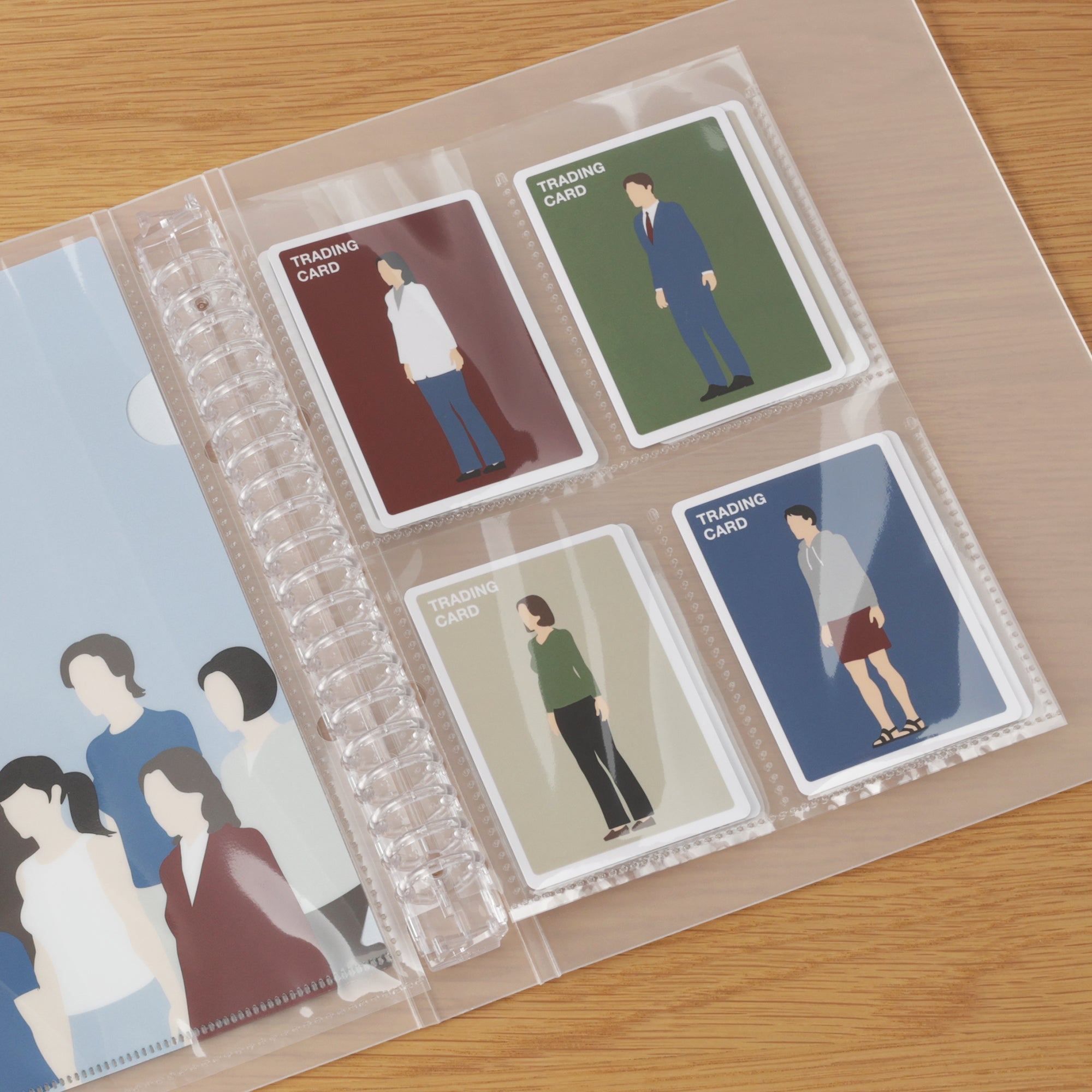 Trading Card 4-Pocket Refill for A5 Wide Organizer