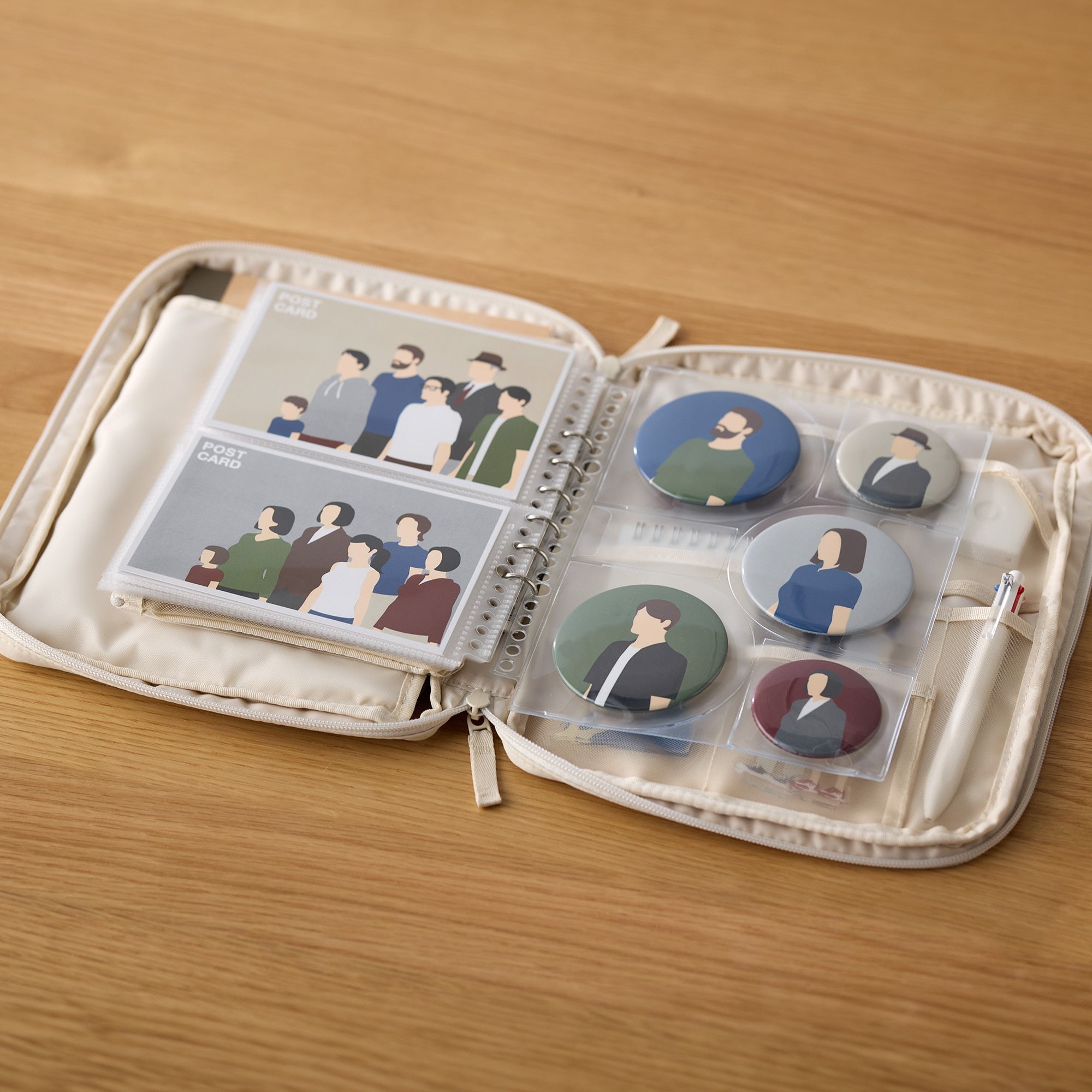 Postcard 2-Pocket Refill for A5 Wide Organizer