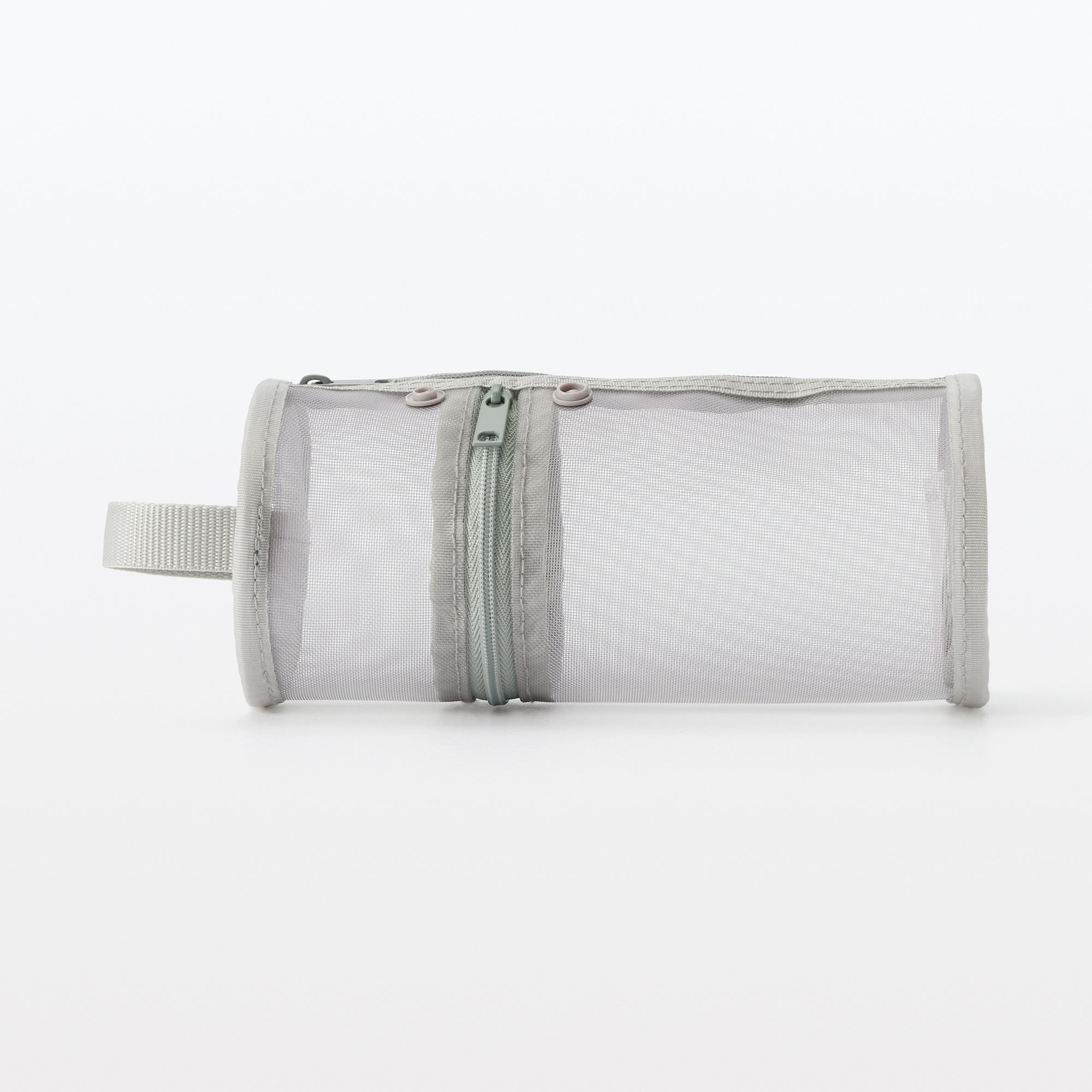 Nylon Mesh Vertical/Horizontal Pen Case Wide - Gray