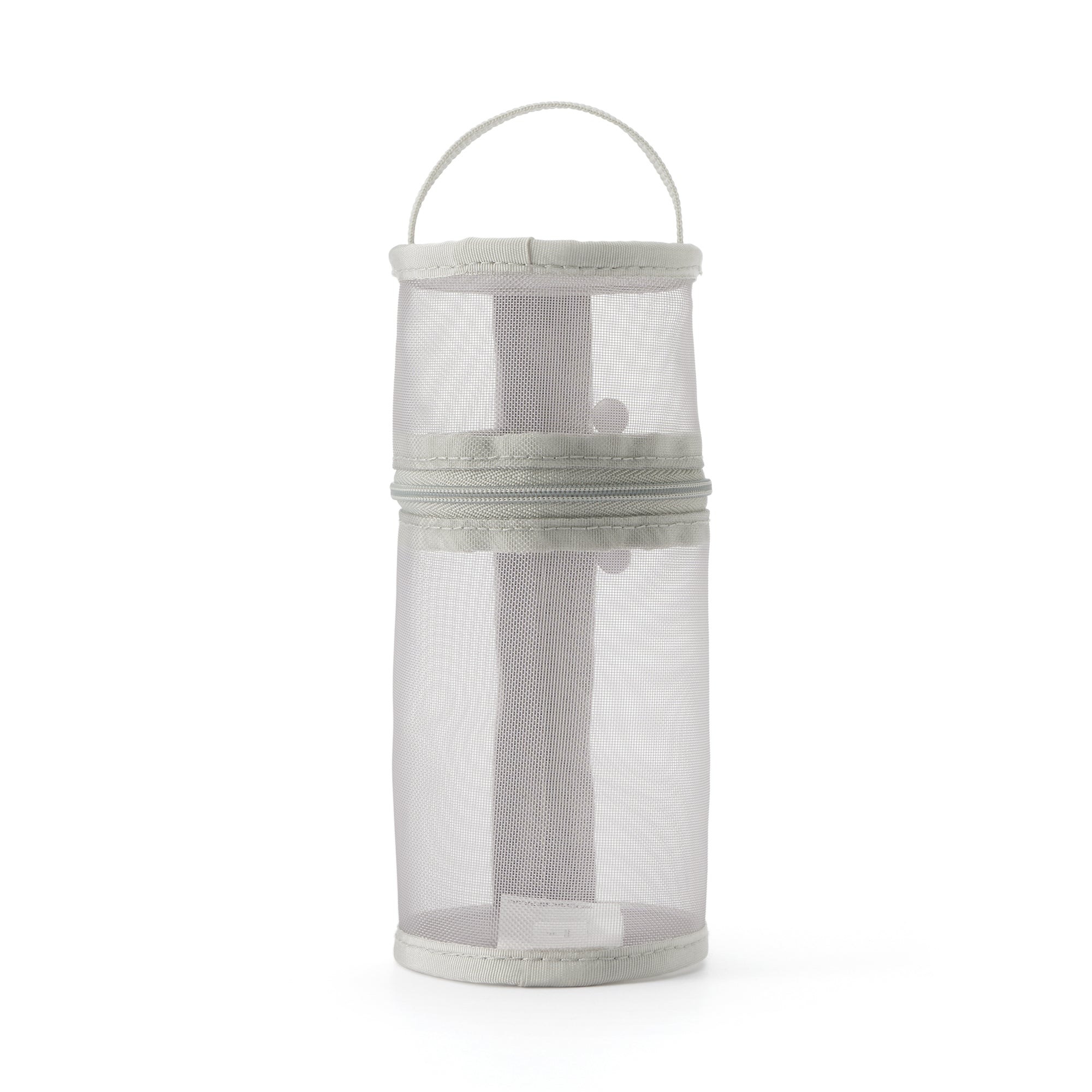 Nylon Mesh Vertical/Horizontal Pen Case Wide - Gray