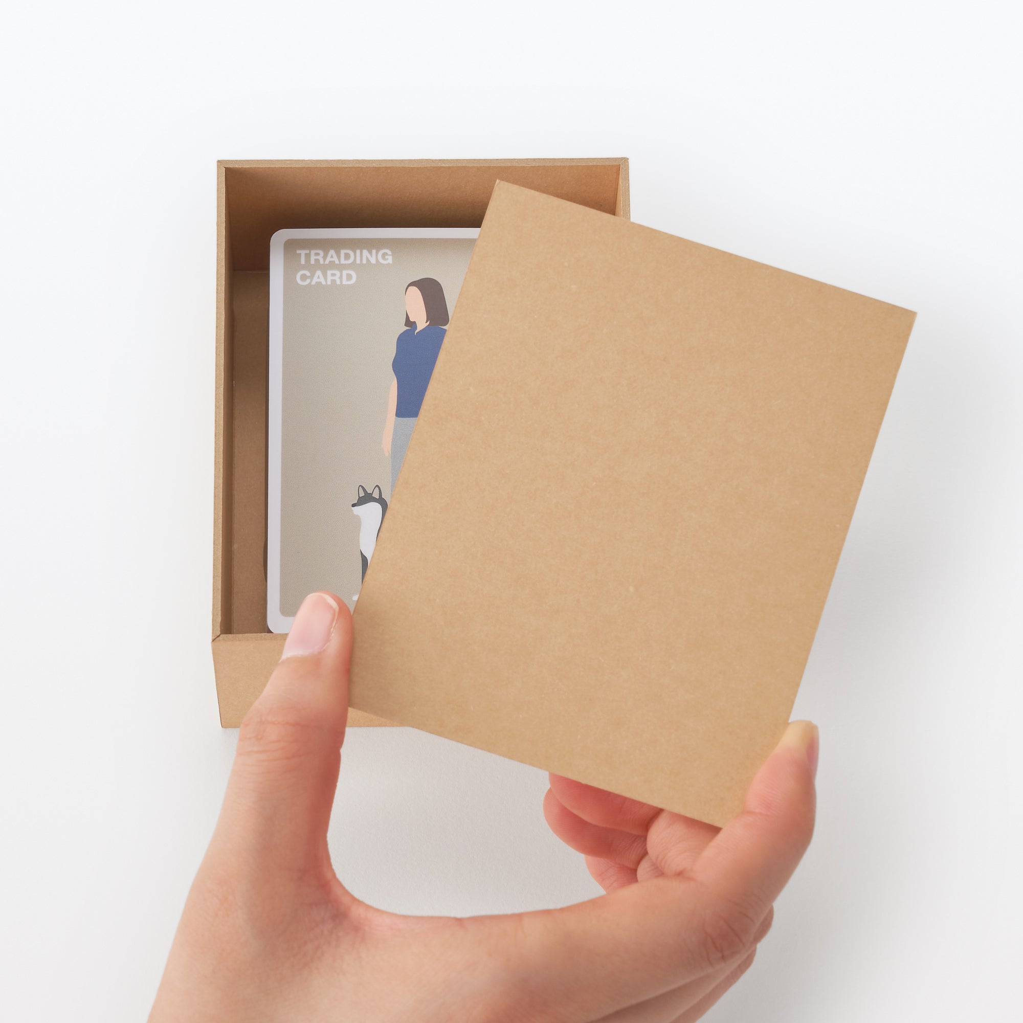2-in-1 Photo Frame & Trading Card Case - Beige Secondary image