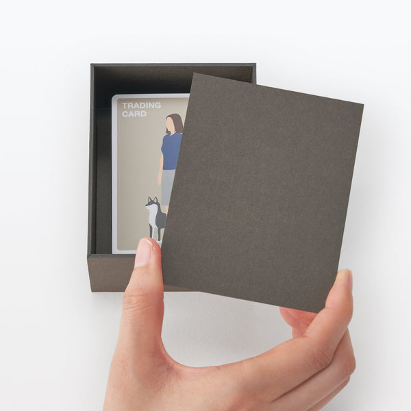 2-in-1 Photo Frame & Trading Card Case - Dark Gray