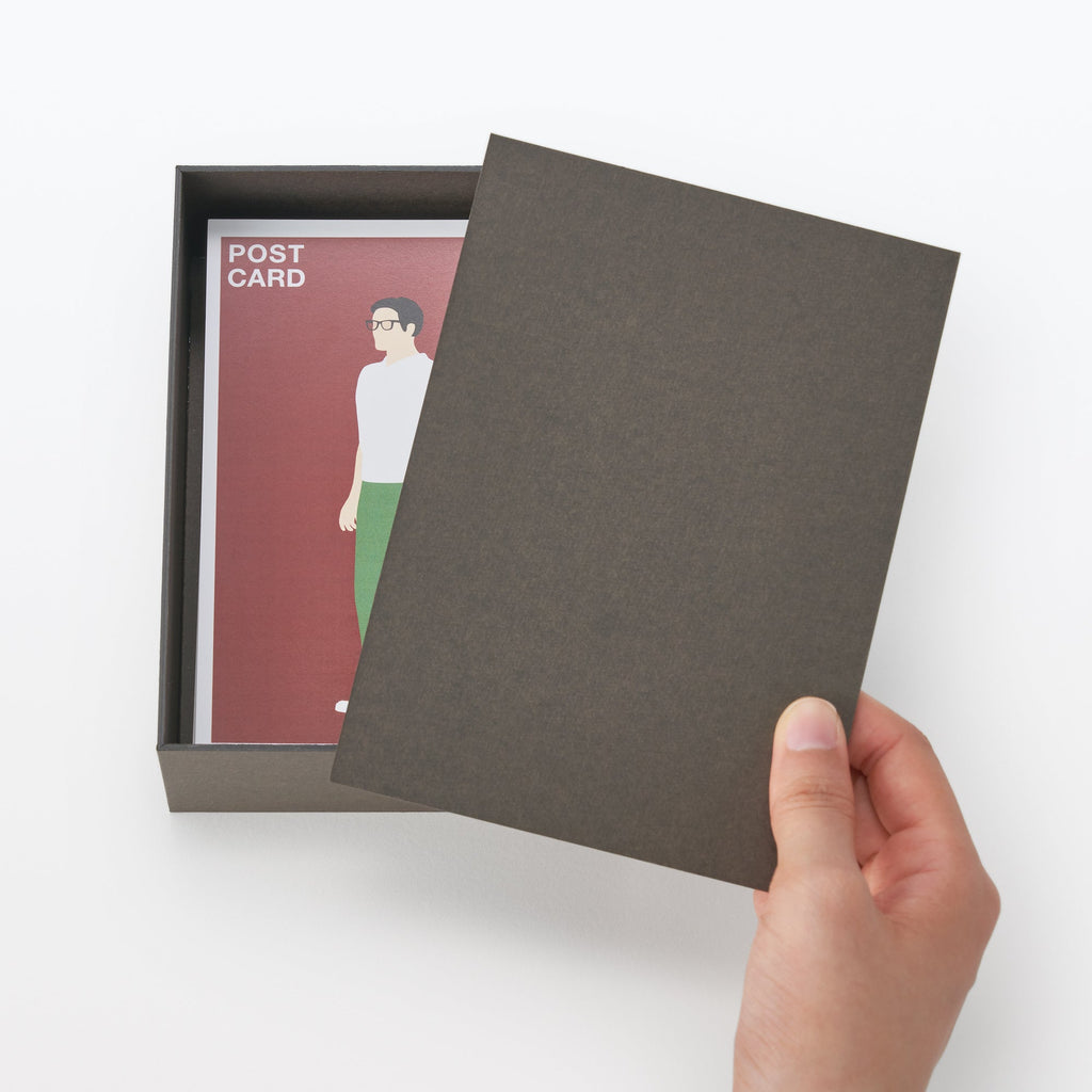 2-in-1 Photo Frame & Postcard Case - Dark Gray