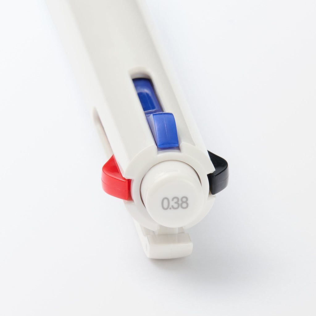 Smooth Oil Ink 3-Color Ballpoint Pen with Pencil 0.38 mm