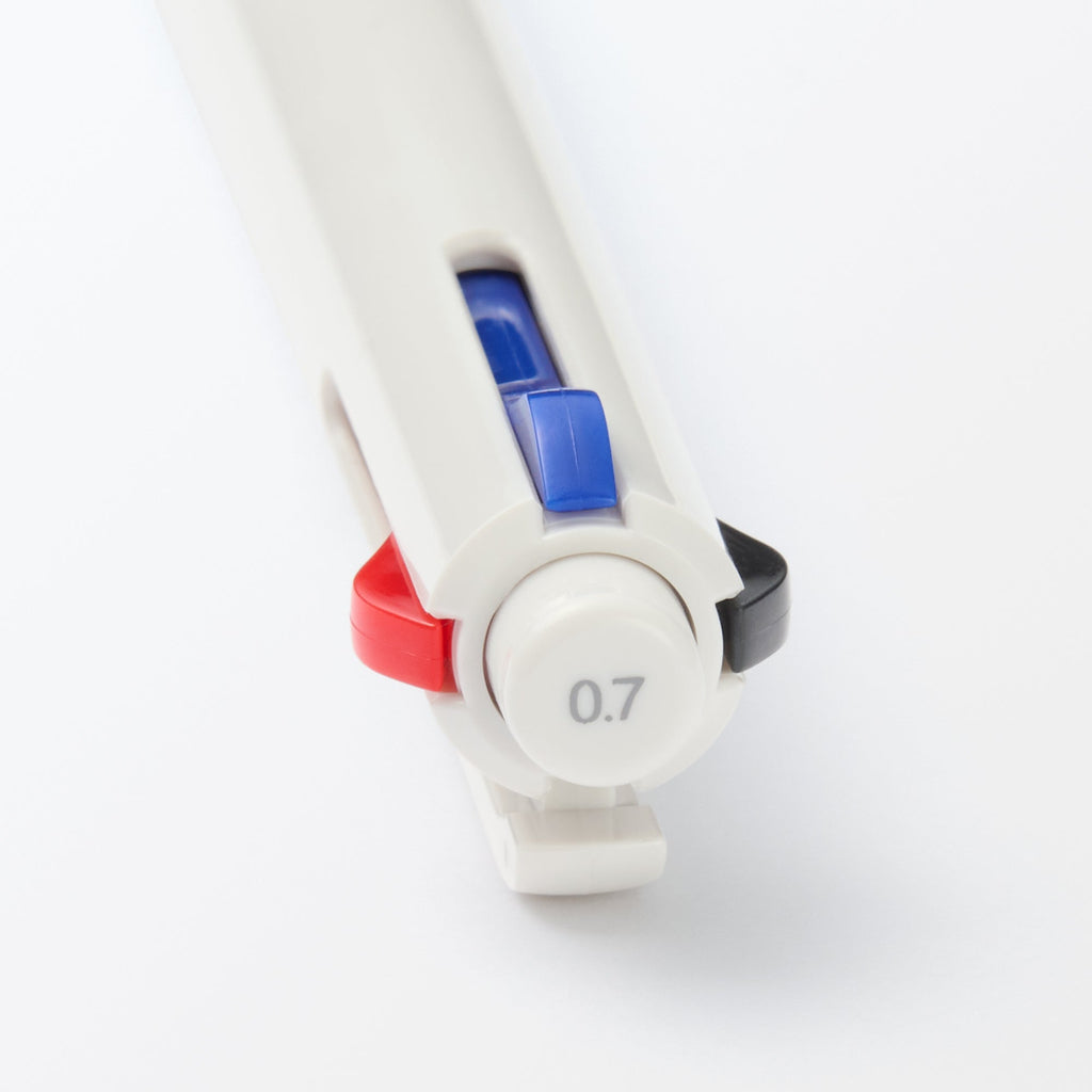 Smooth Oil Ink 3-Color Ballpoint Pen with Pencil 0.7 mm