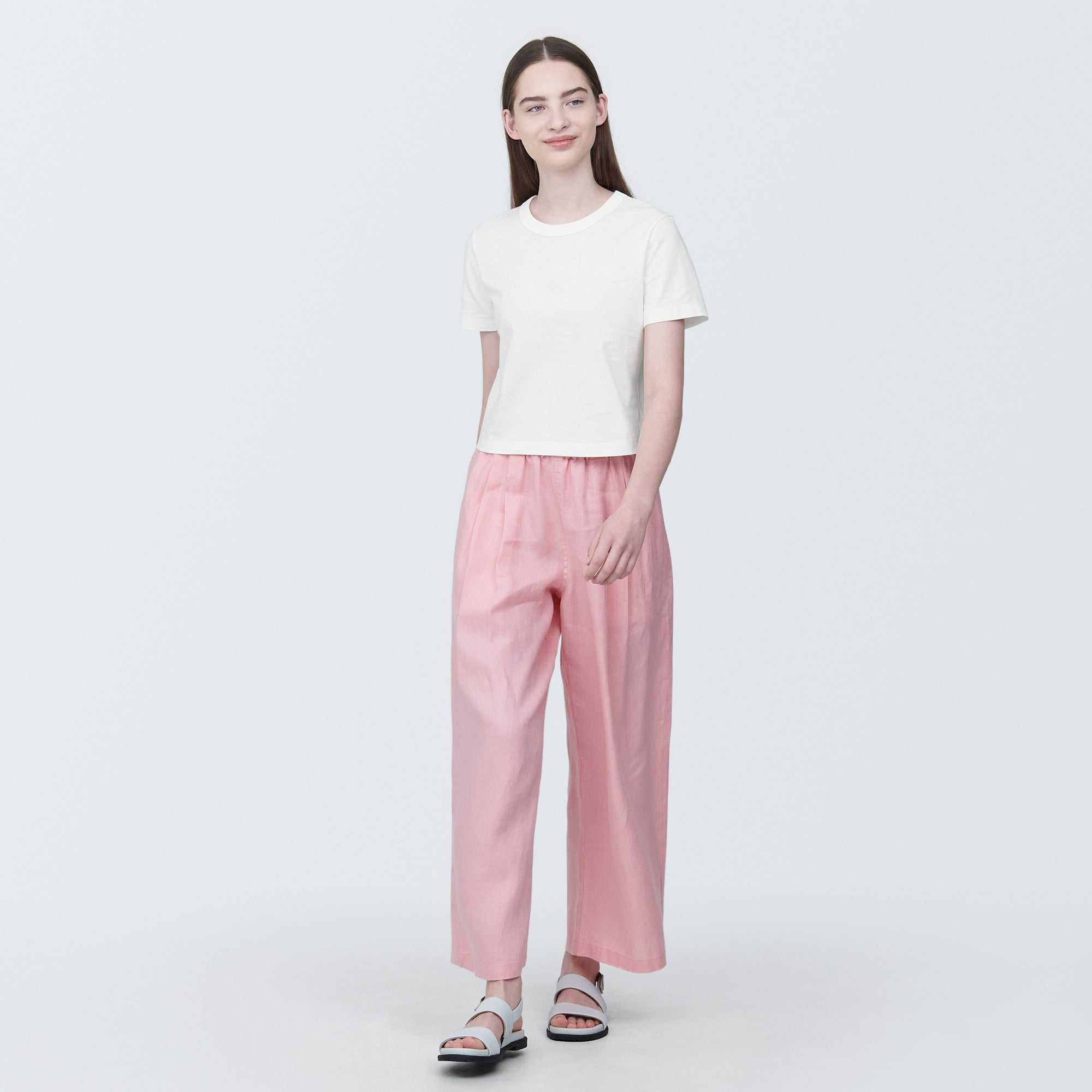 Women's Slub Yarn Crop T-Shirt