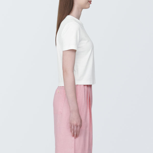 Women's Slub Yarn Crop T-Shirt
