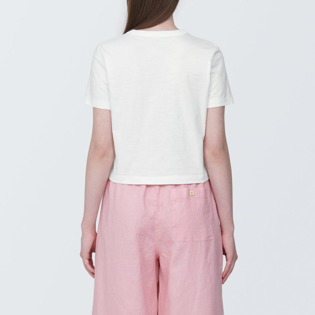 Women's Slub Yarn Crop T-Shirt